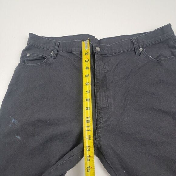 Vintage Y2k Men's 42X30 Dickies Distressed Black Carpenter Cargo Baggy Pants - Picture 7 of 11